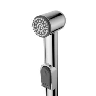 Смеситель для раковины без донного клапана с гигиеническим душем BelBagno DUE-LVM/HGN-CRM-W0